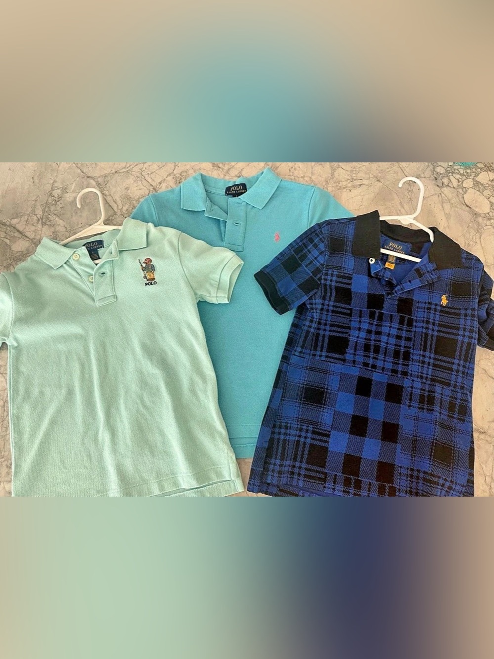 Bundle of 3 Polo Ralph Lauren Kids Polo Shirts Like New (size 6)